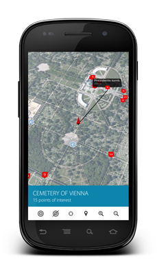Augmeted reality tour Android application
