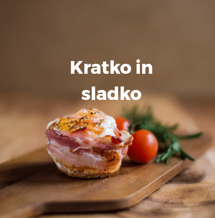 Objava Kratko in sladko z jajcem, ovitim v slanino