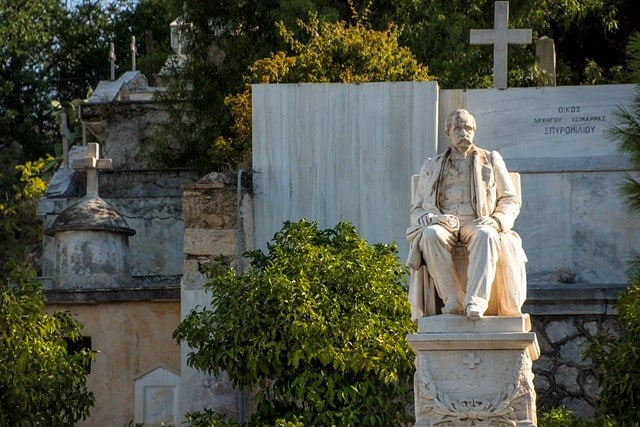 Photograph of the cemetery produced by a marketing agency working with cemeteries