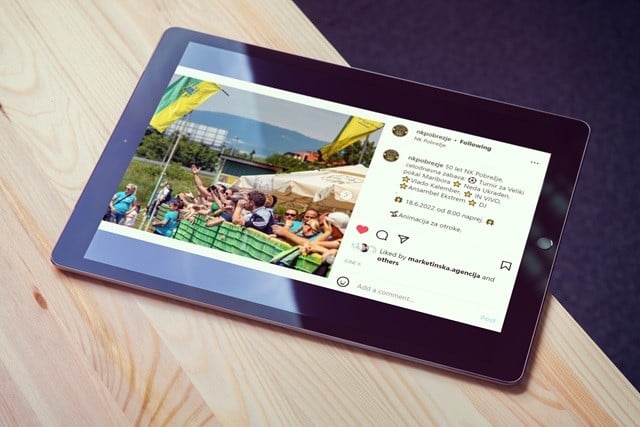 Marketing on social networks, NK Pobrežje