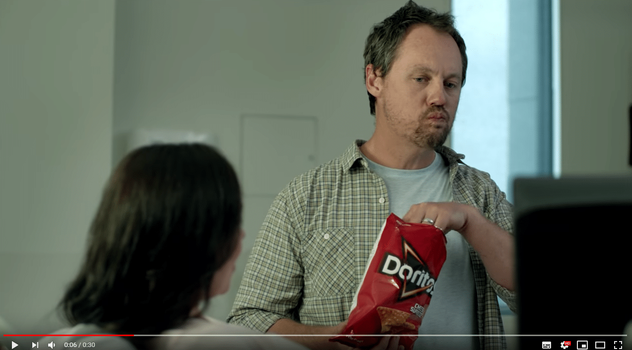 Doritos čips na ultrazvoku