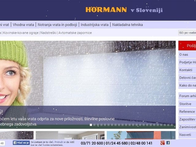 Nadgradnja spletne strani