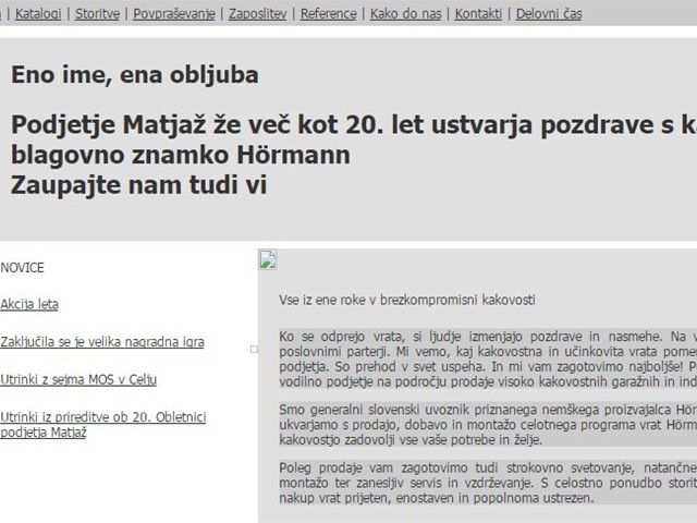 Stara spletna stran