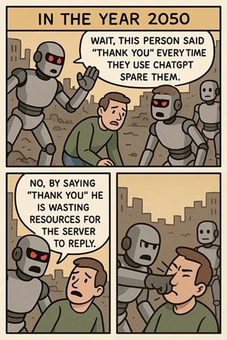 Vir slike: Reddit, pphus101 – »Stop saying thank you«